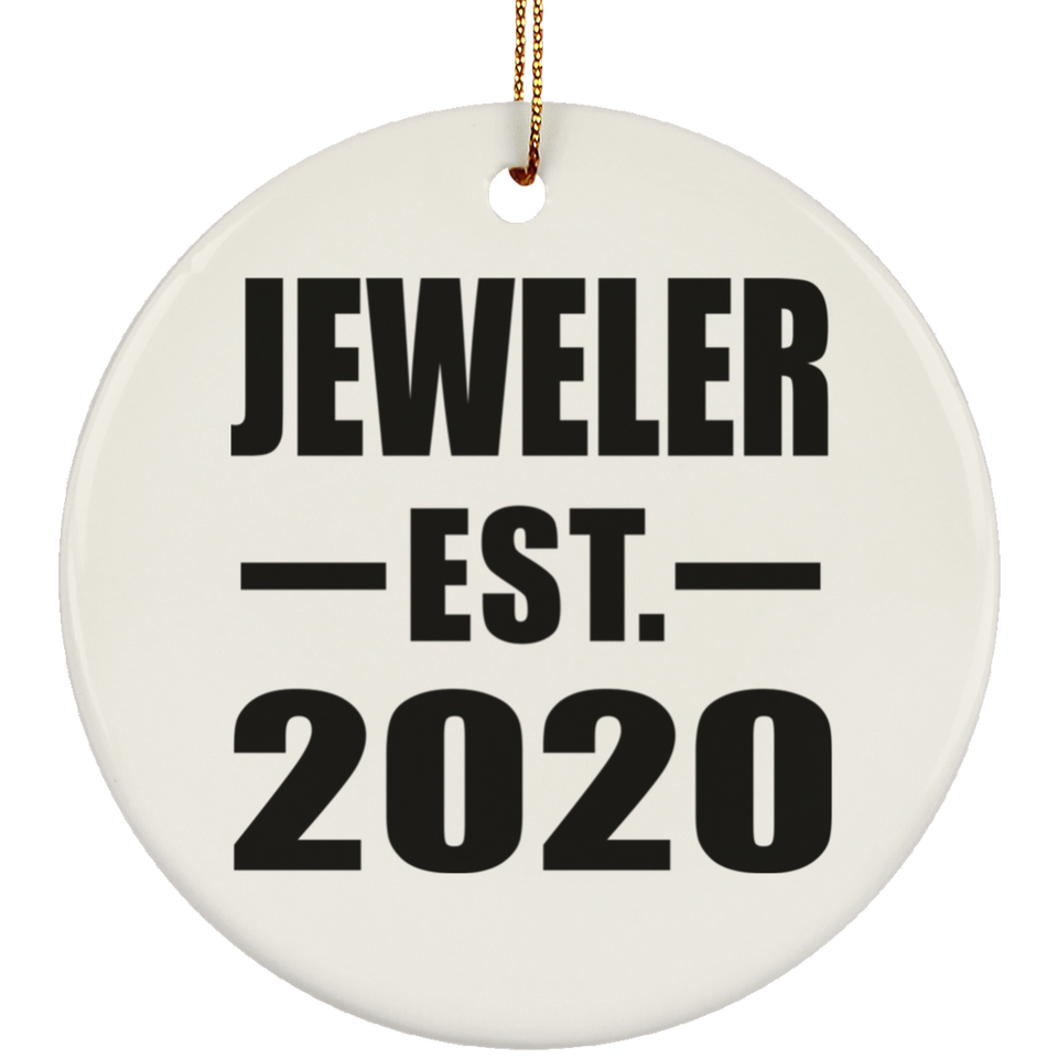 Jeweler Established EST. 2020 - Circle Ornament
