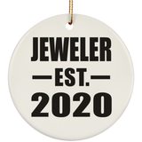 Jeweler Established EST. 2020 - Circle Ornament
