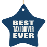 Best Taxi Driver Ever - Star Ornament