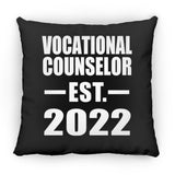 Vocational Counselor Established EST. 2022 - Throw Pillow Black