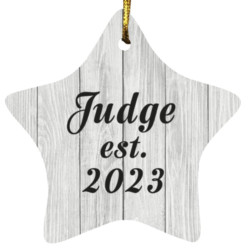 Judge Established Est. 2023 - Star Ornament F