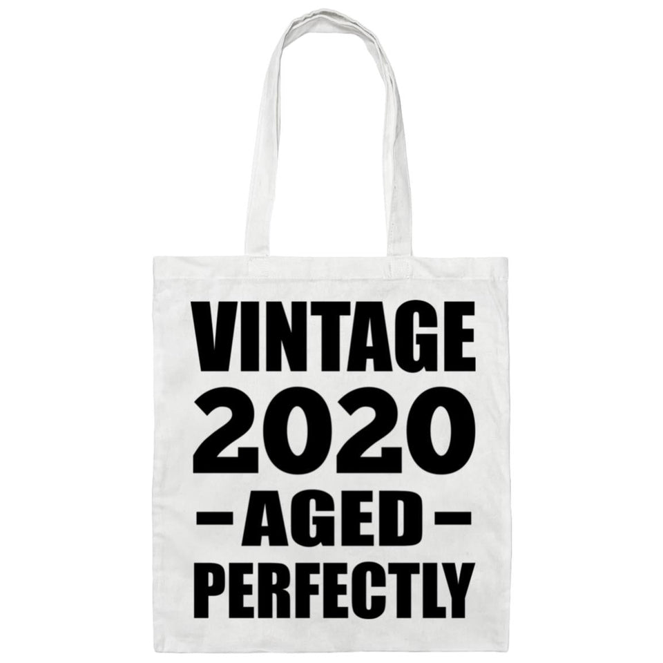 4th Birthday Vintage 2020 Aged Perfectly - Tote Bag White