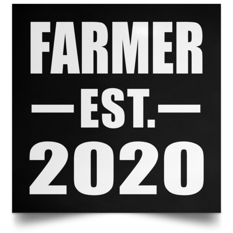 Farmer Established EST. 2020 - Poster Square