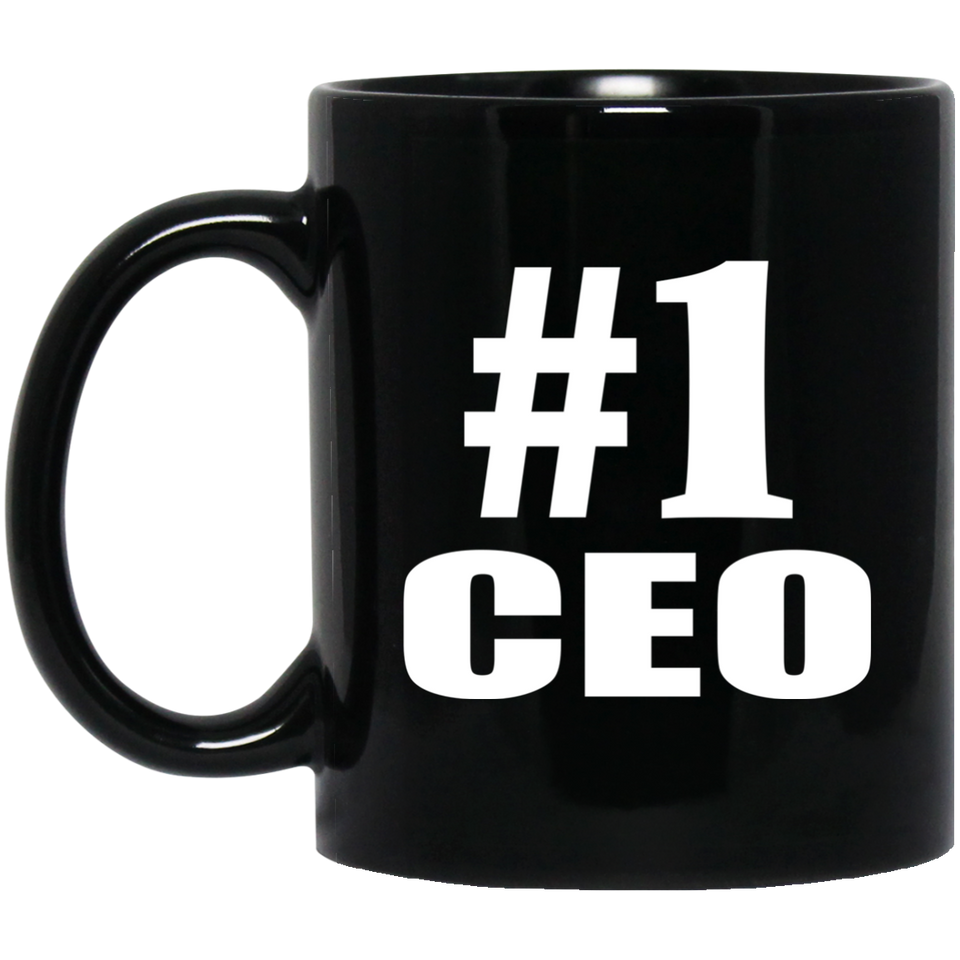 Number One #1 CEO - 11 Oz Coffee Mug Black