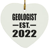 Geologist Established EST. 2022 - Heart Ornament
