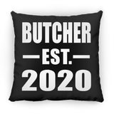 Butcher Established EST. 2020 - Throw Pillow Black