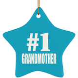 Number One #1 Grandmother - Star Ornament