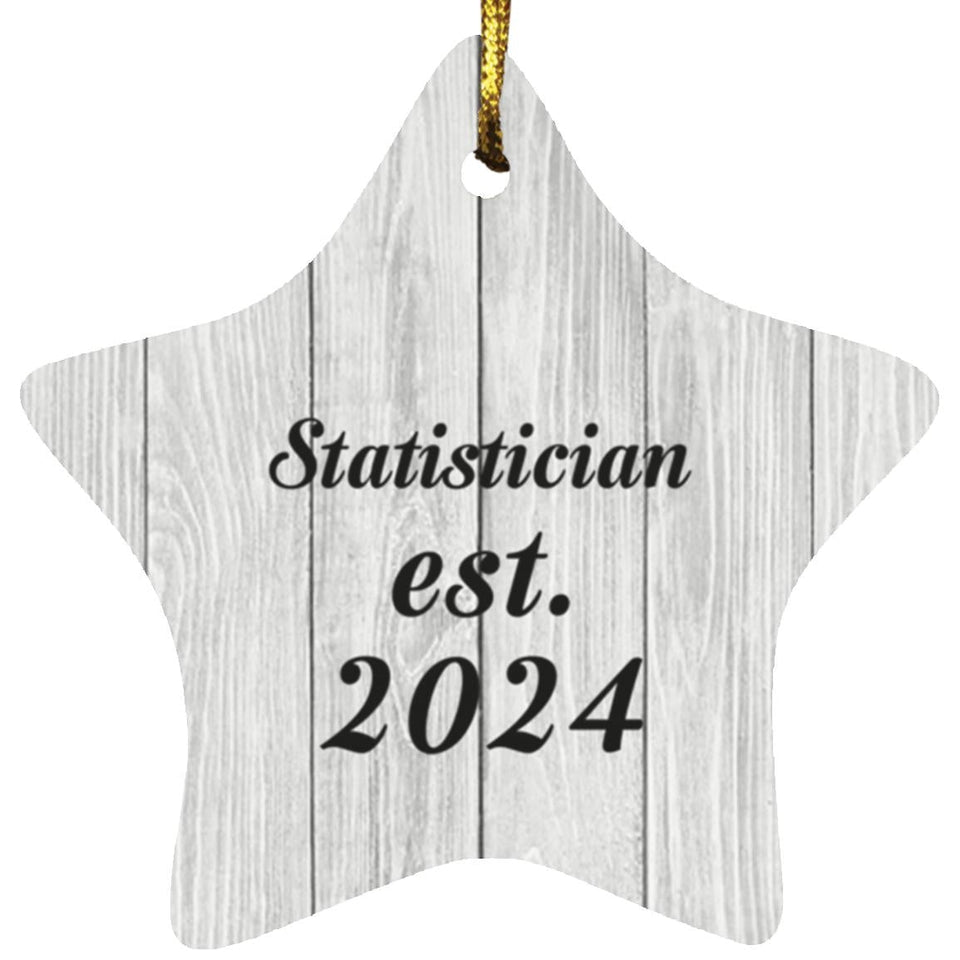 Statistician Established Est. 2024 - Star Ornament F
