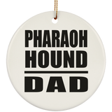 Pharaoh Hound Dad - Circle Ornament