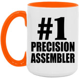 Number One #1 Precision Assembler - 15oz Accent Mug Orange