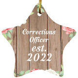 Corrections Officer Established Est. 2022 - Star Ornament B