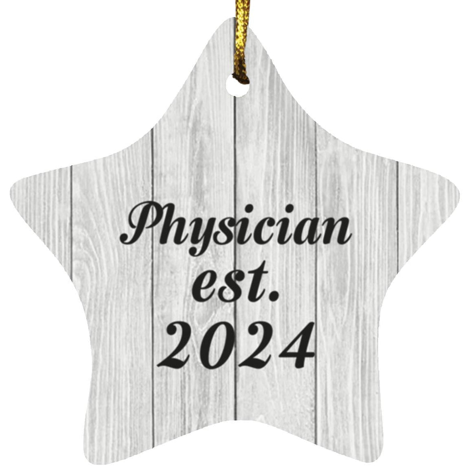Physician Established Est. 2024 - Star Ornament F