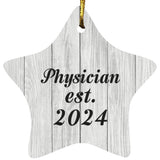 Physician Established Est. 2024 - Star Ornament F