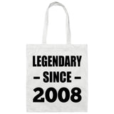 16th Birthday Legendary Since 2008 - Tote Bag White