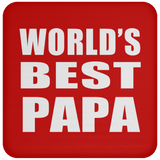 World's Best Papa (Grandpa) - Drink Coaster