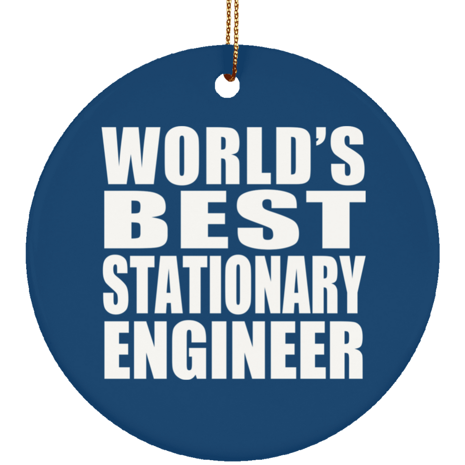 World's Best Stationary Engineer - Circle Ornament