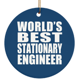 World's Best Stationary Engineer - Circle Ornament