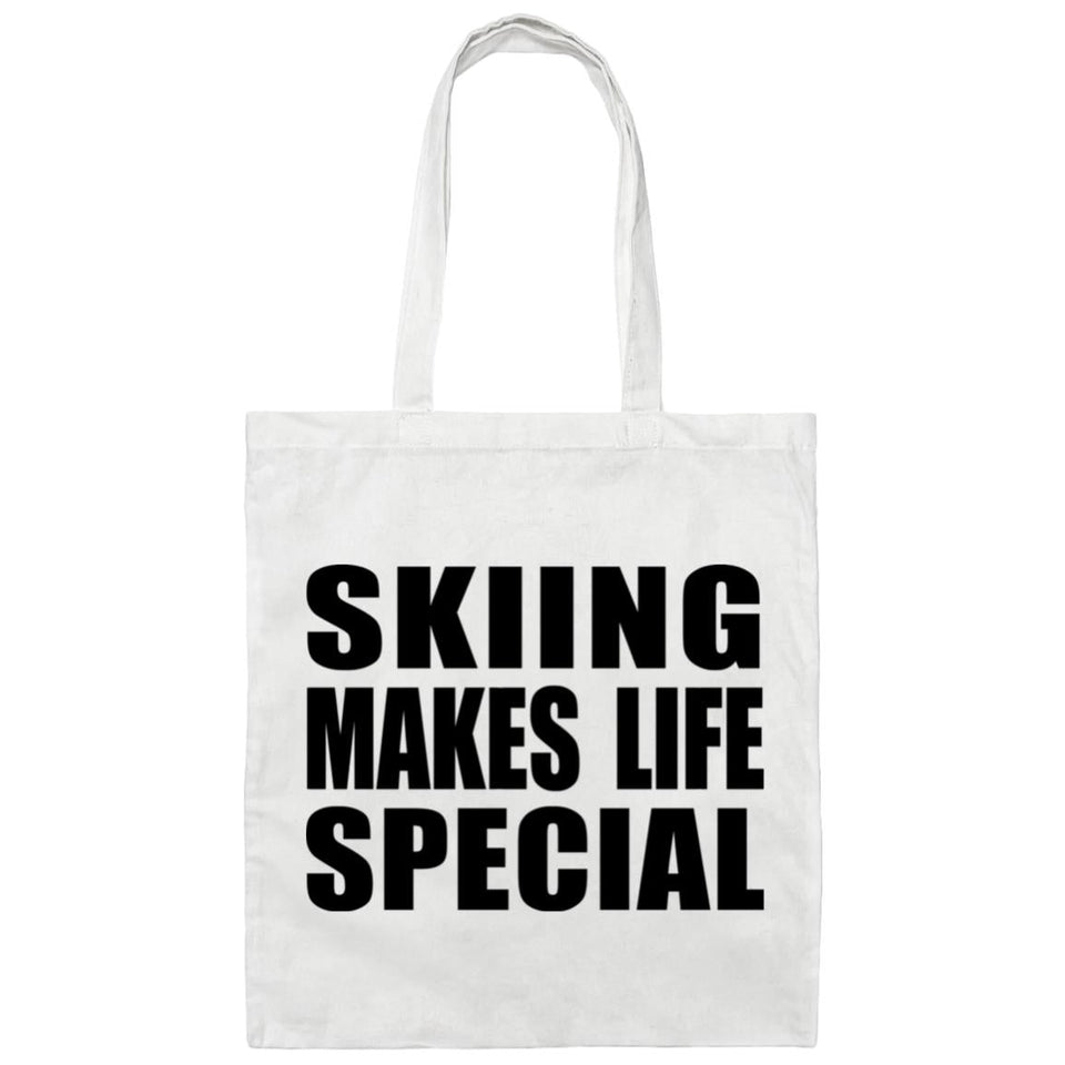 Skiing Makes Life Special - Tote Bag White