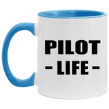 Pilot Life - 11oz Accent Mug Blue