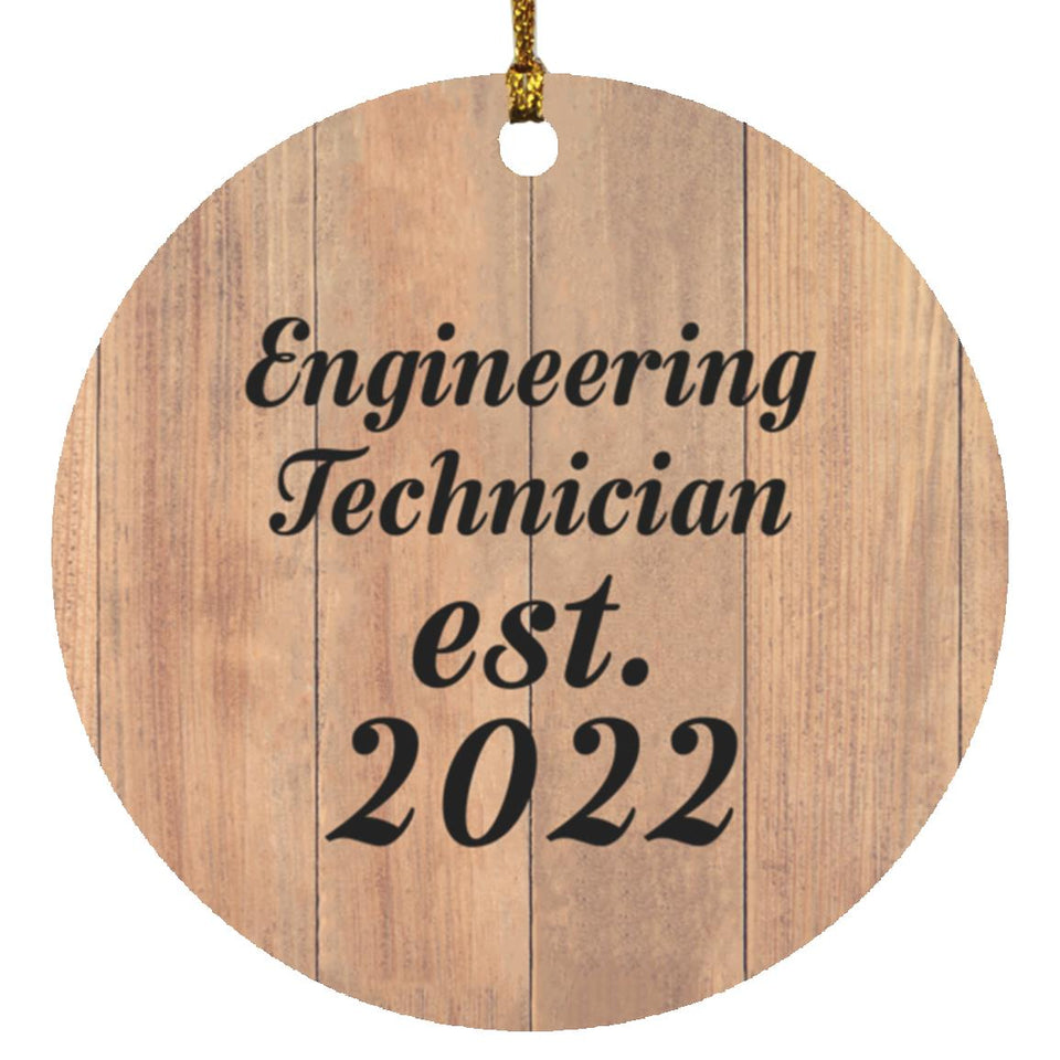 Engineering Technician Established Est. 2022 - Circle Ornament C