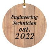 Engineering Technician Established Est. 2022 - Circle Ornament C