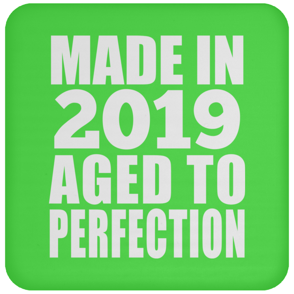 5th Birthday Made In 2019 Aged to Perfection - Drink Coaster
