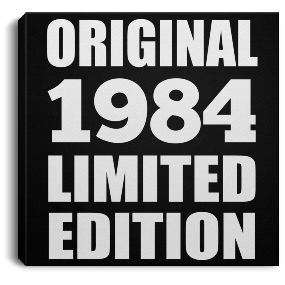 40th Birthday Original 1984 Limited Edition - Canvas Square