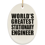 World's Greatest Stationary Engineer - Oval Ornament