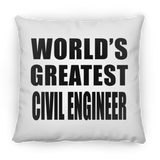 World's Greatest Civil Engineer - Throw Pillow
