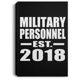 Military Personnel Established EST. 2018 - Canvas Portrait
