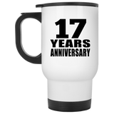 17th Anniversary 17 Years - White Travel Mug