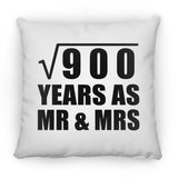 30th Anniversary Square Root of 900 Years As Mr & Mrs - Throw Pillow