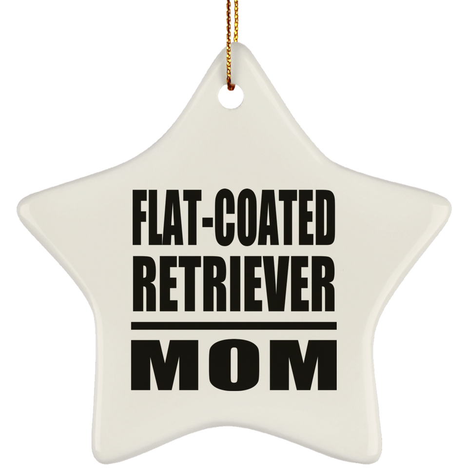 Flat-Coated Retriever Mom - Star Ornament