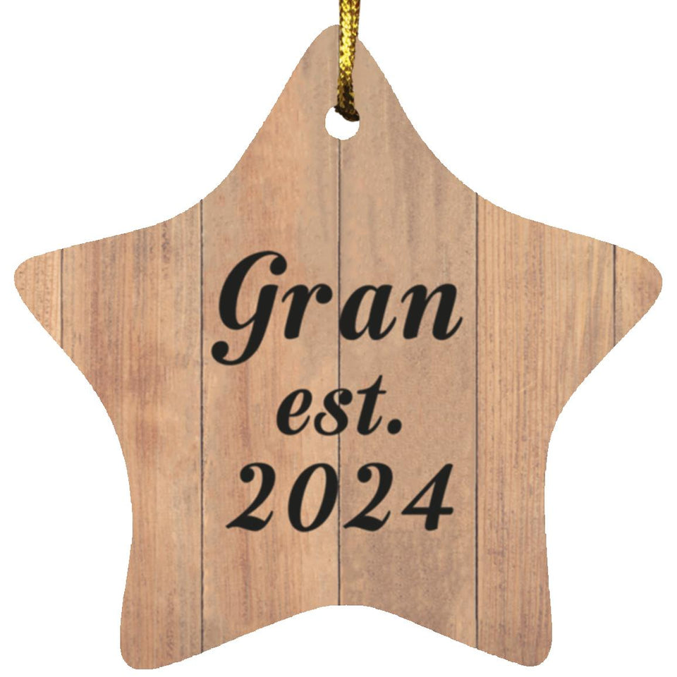 Gran Established Est. 2024 - Star Ornament C