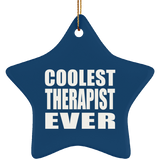 Coolest Therapist Ever - Star Ornament
