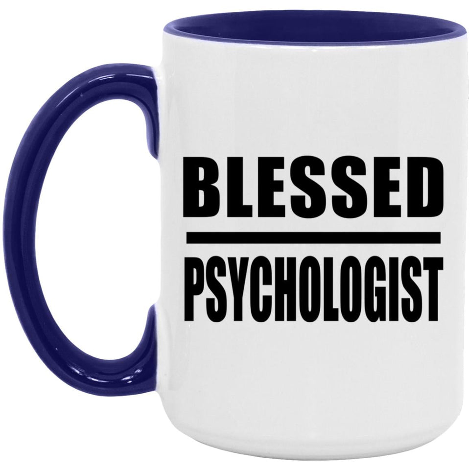 Blessed Psychologist - 15oz Accent Mug Purple