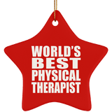 World's Best Physical Therapist - Star Ornament