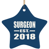 Surgeon Established EST. 2018 - Star Ornament