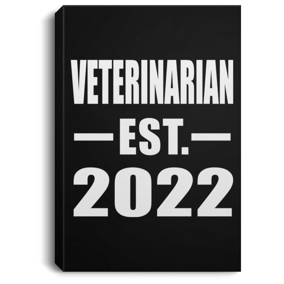 Veterinarian Established EST. 2022 - Canvas Portrait