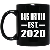 Bus Driver Established EST. 2020 - 11oz Coffee Mug Black