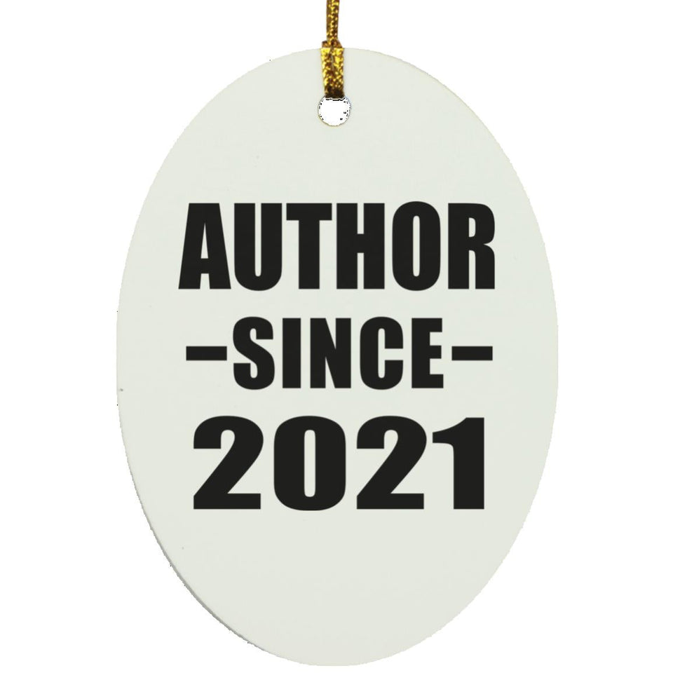 Author Since 2021 - Oval Ornament