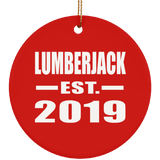 Lumberjack Established EST. 2019 - Circle Ornament