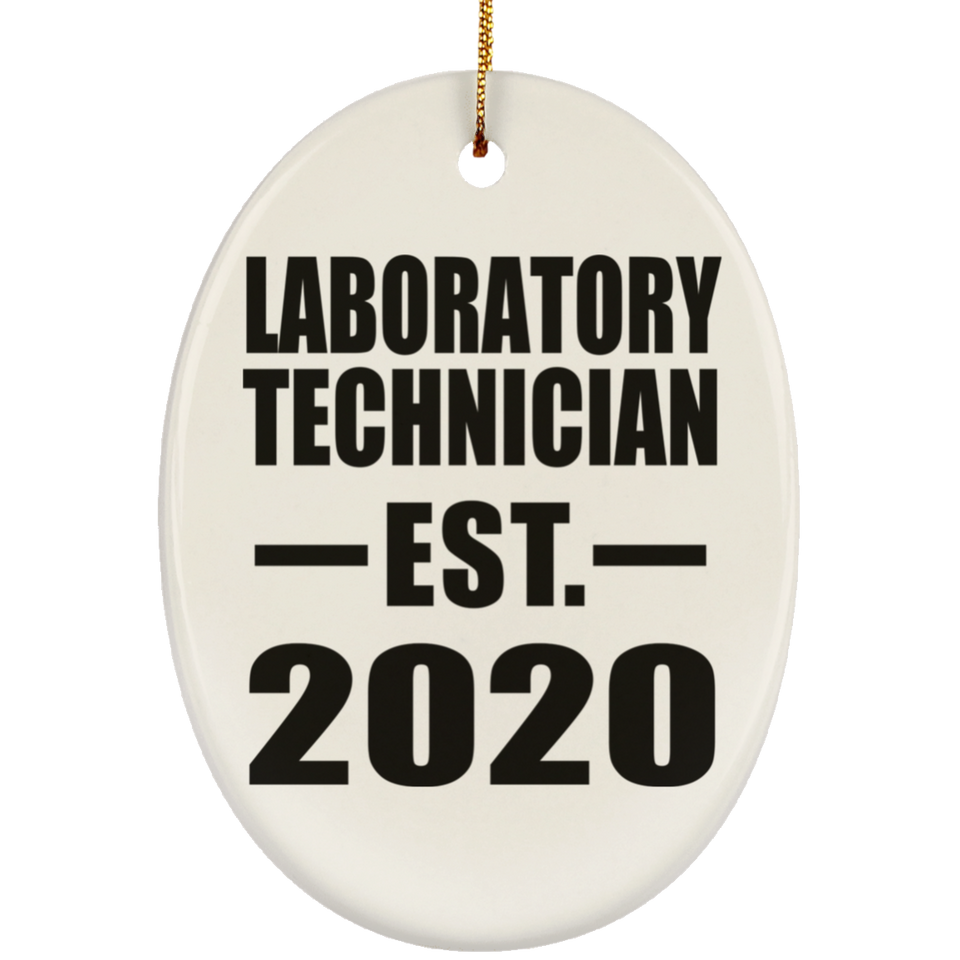 Laboratory Technician Established EST. 2020 - Oval Ornament