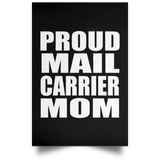Proud Mail Carrier Mom - Poster Portrait