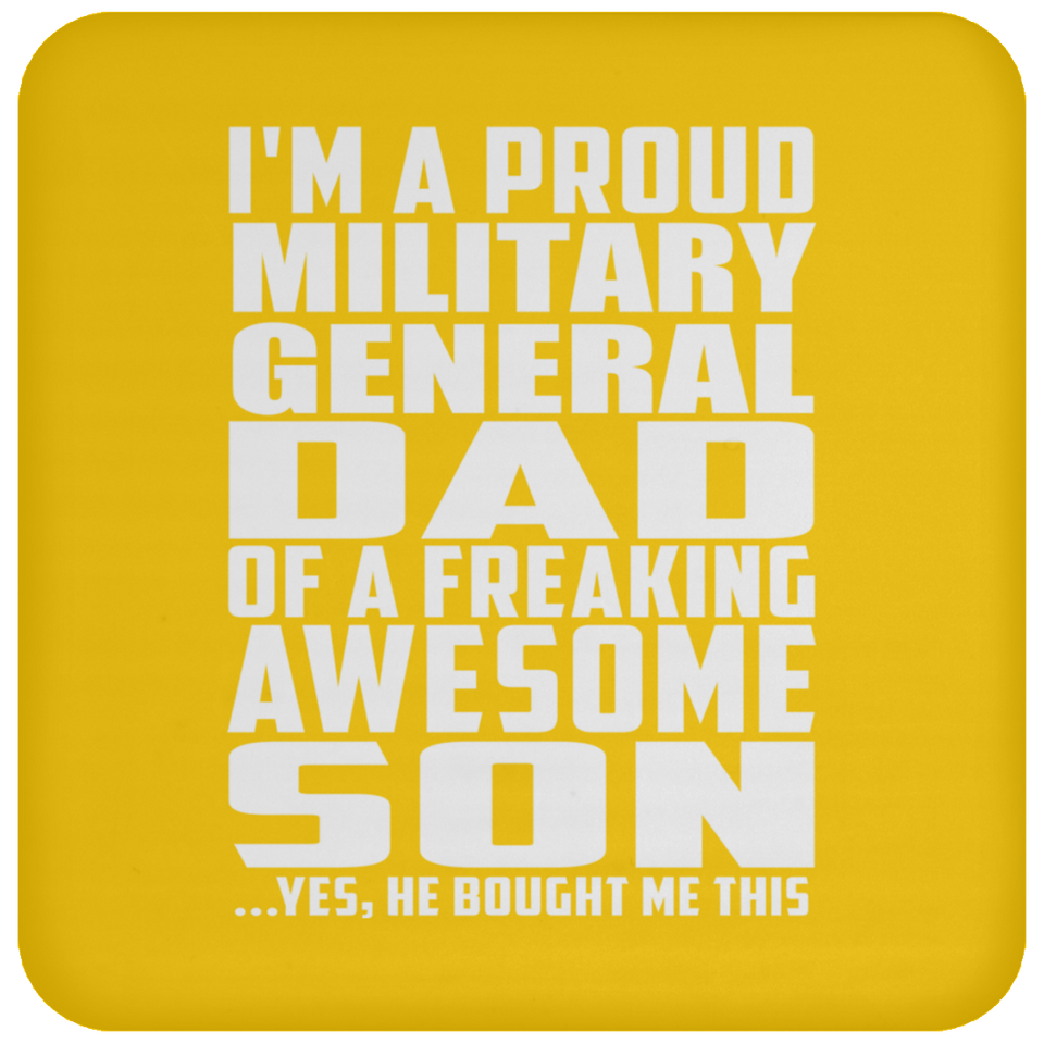 Proud Military General Dad Of Awesome Son - Drink Coaster