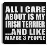 All I Care About Is My Irish Terrier - Canvas Square