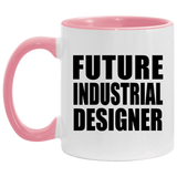 Future Industrial Designer - 11oz Accent Mug Pink