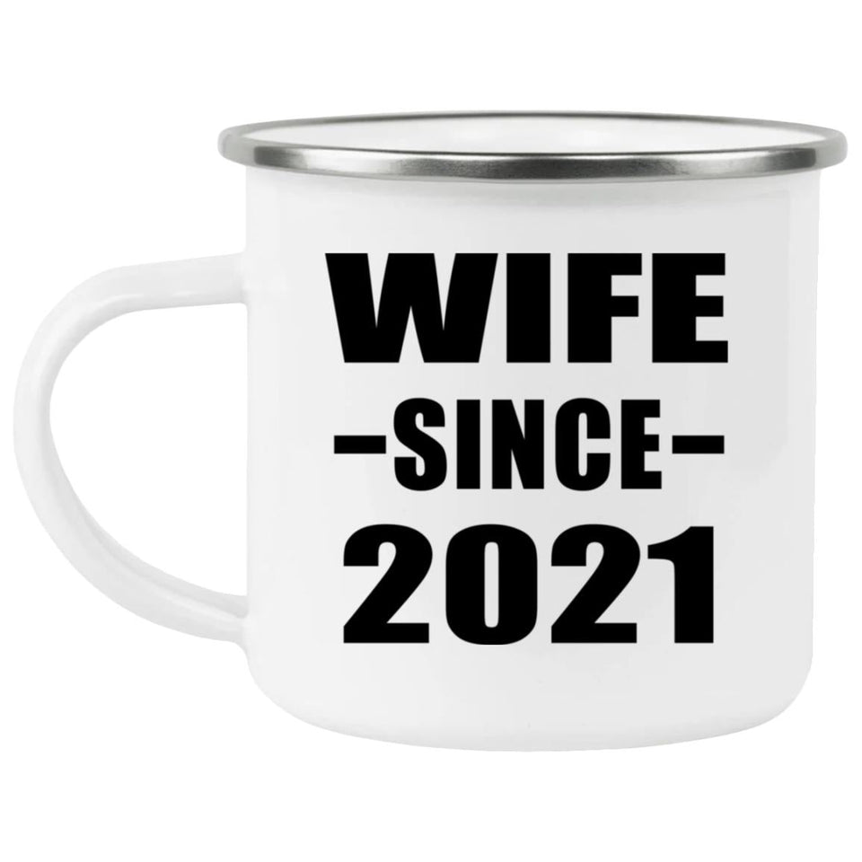 Wife Since 2021 - 12oz Camping Mug