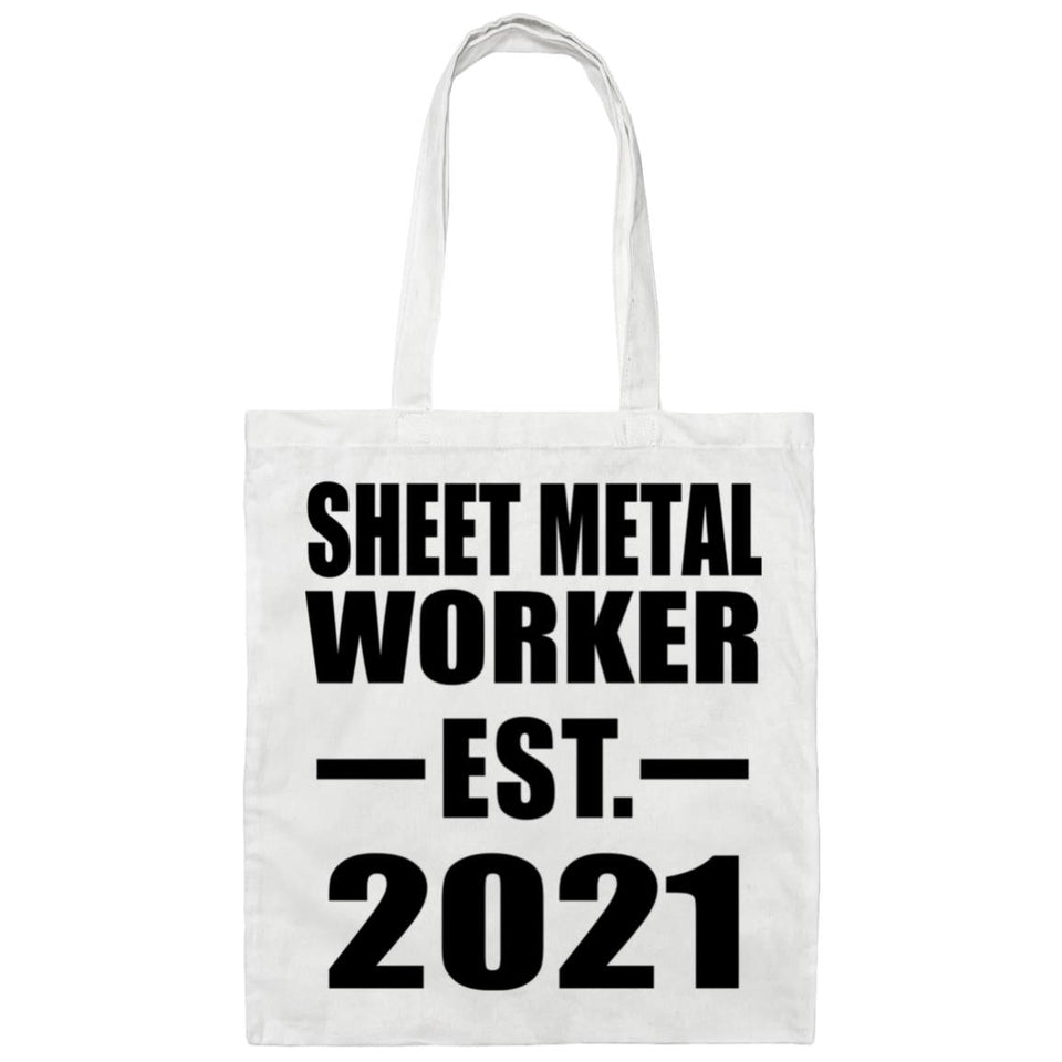 Sheet Metal Worker Established EST. 2021 - Tote Bag White