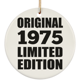 49th Birthday Original 1975 Limited Edition - Circle Ornament